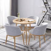 OT10 Classic Wooden Office Round Coffee Side Table - Gavisco Office Furniture